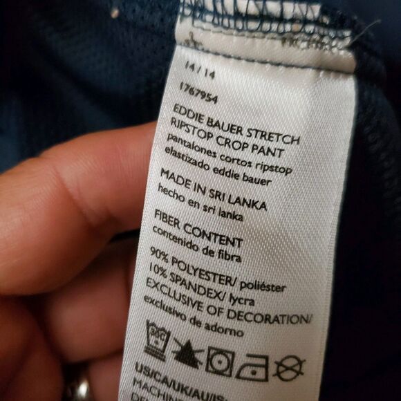 Eddie Bauer Navy Ankle Pants Size 14 - Picture 6 of 8